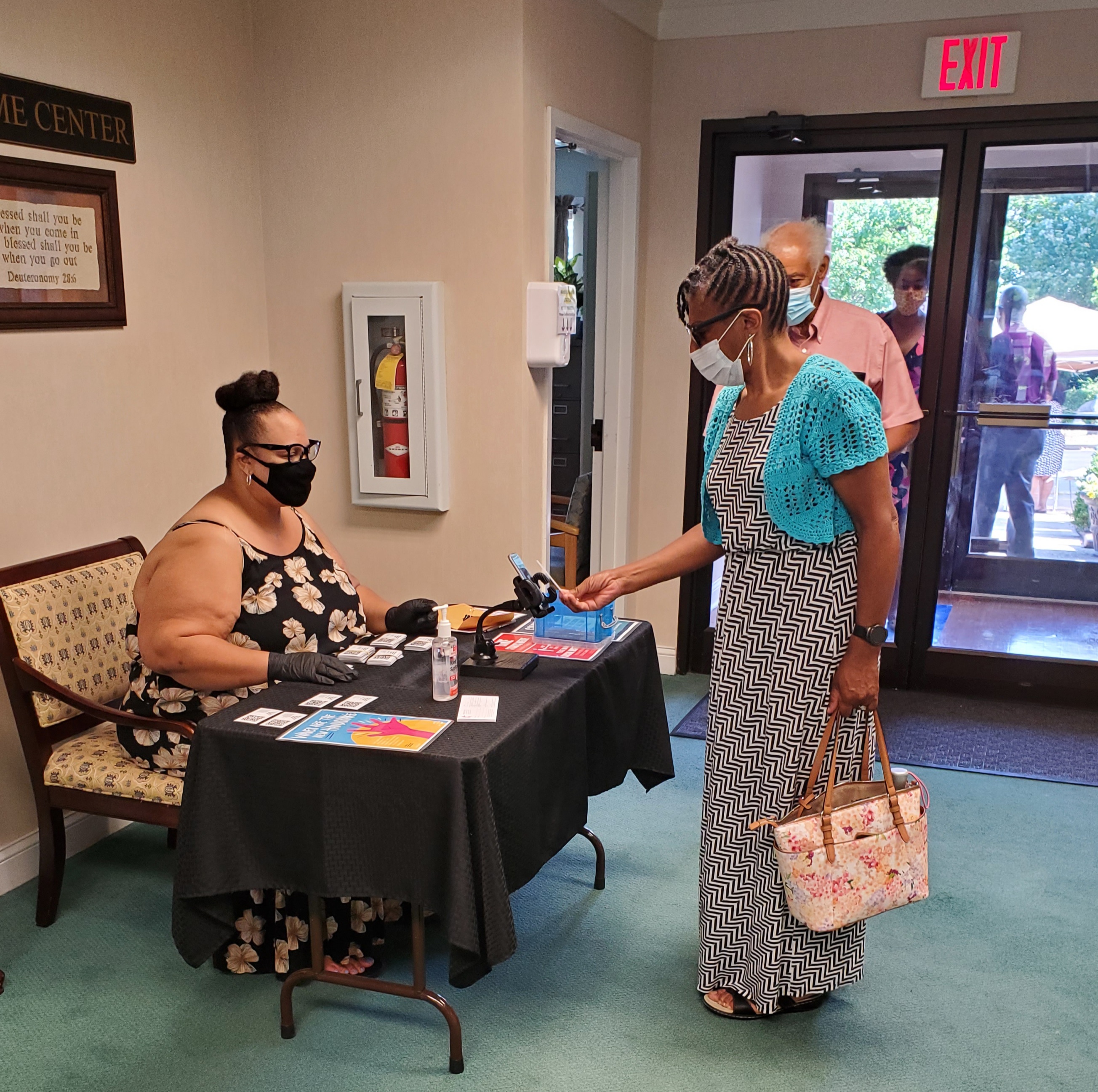ScanKeeper used on July 19th 2020 to record attendance at the 
      Wesley United Methodist Church, Lexington, KY